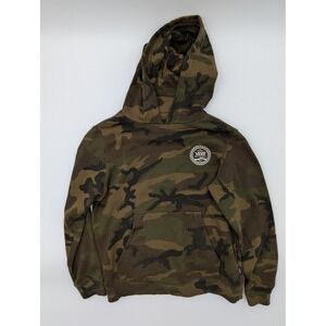Vans Kids Camo Hoodie Sweatshirt Pullover Long Sleeve Size Small